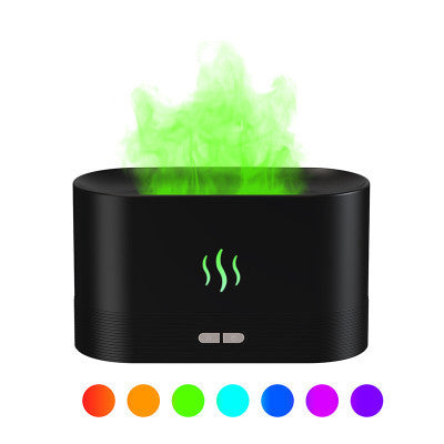 Best Selling USB Ultrasonic Flame Humidifier Led RGB Colorful Essential Oil Fire Flame Aroma Diffuser