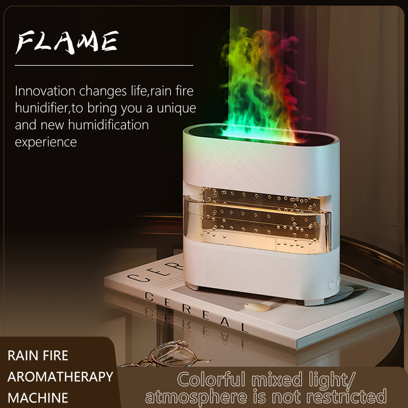 Rain Cloud Fire Humidifier Water Drip Novedades Rain Water Diffuser Fire Flame Humidifier Aroma Diffuser